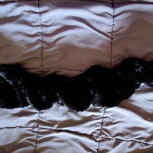 New Adrienne Landau Faux Fur Scarf - Black